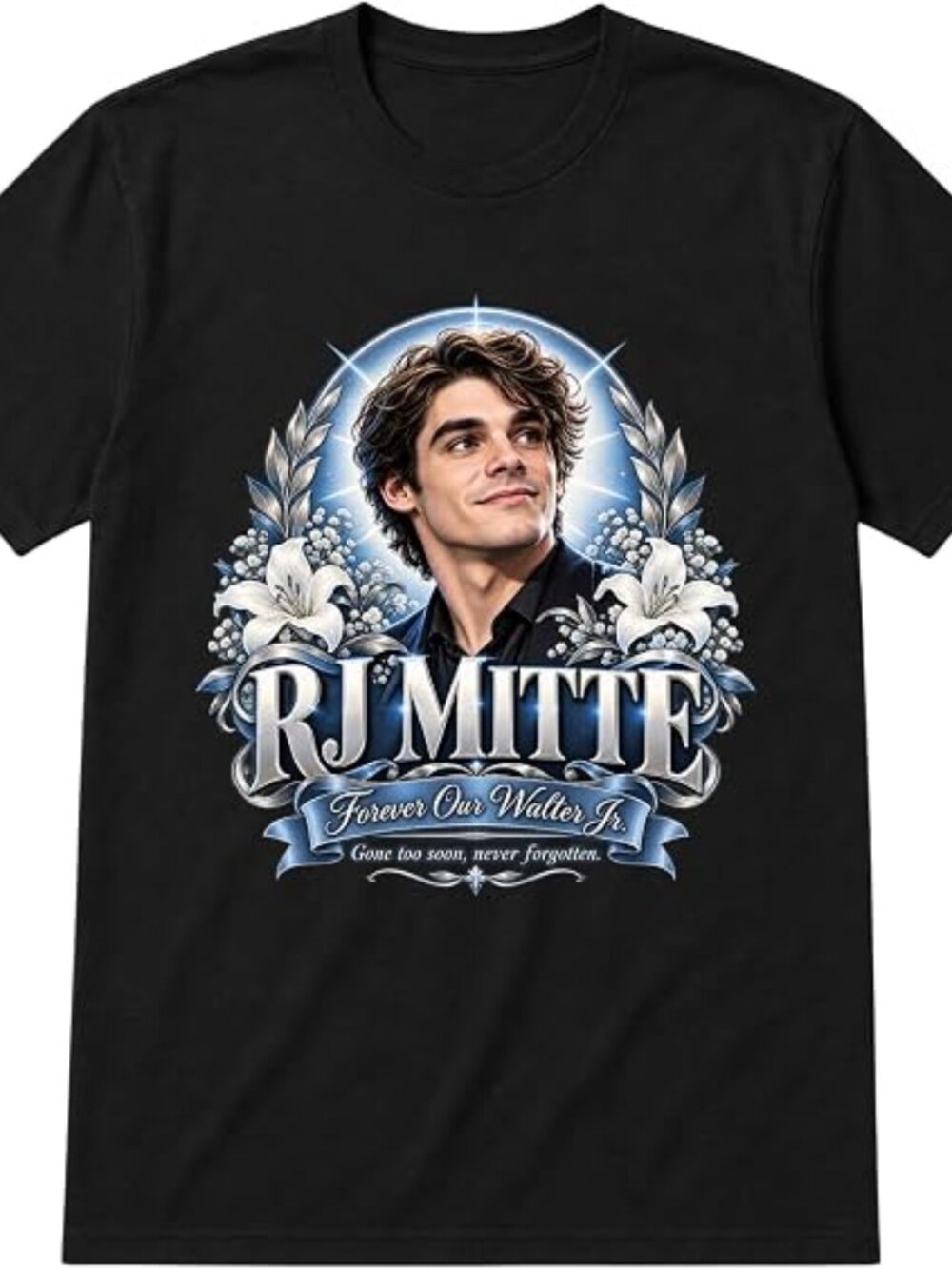 RJ Mitte Tribute Shirt, Forever Our Walter Jr Graphic Tee, TV Drama Fan Memorial